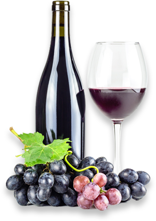 Benefits - Wine Glasses With Bottle Png (640x466), Png Download