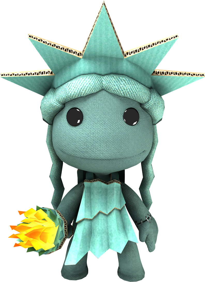Statue Of Liberty Costume - Little Big Planet Sackboy Costumes (952x1200), Png Download