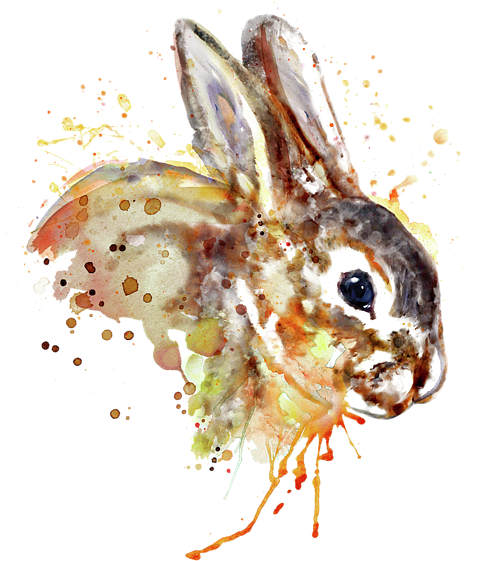 Click And Drag To Re-position The Image, If Desired - Marian Voicu Watercolor Animal (600x600), Png Download