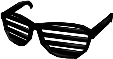 Black Shutter Shades - Black Shutter Shades Roblox (420x420), Png Download