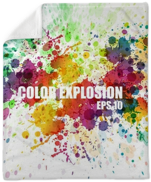 Abstract Colorful Splash Watercolor Background Plush - Colourful Splash (400x400), Png Download