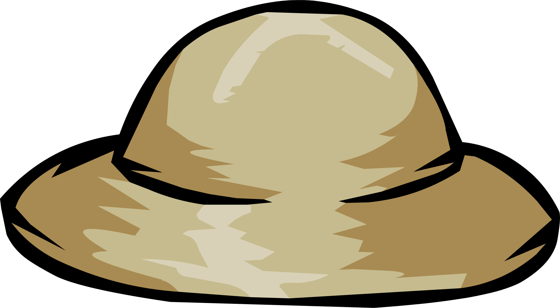 Drawn Hat Safari Hat - Safari Hat Clip Art (1875x1033), Png Download