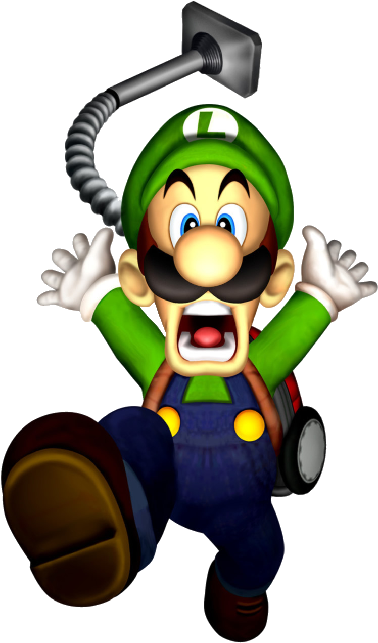 Luigi - Luigi Mansion (800x1323), Png Download