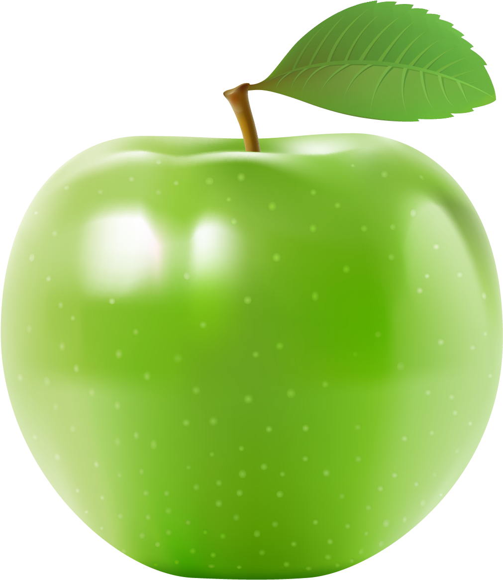 Green Apple Fruit Png (1115x1312), Png Download