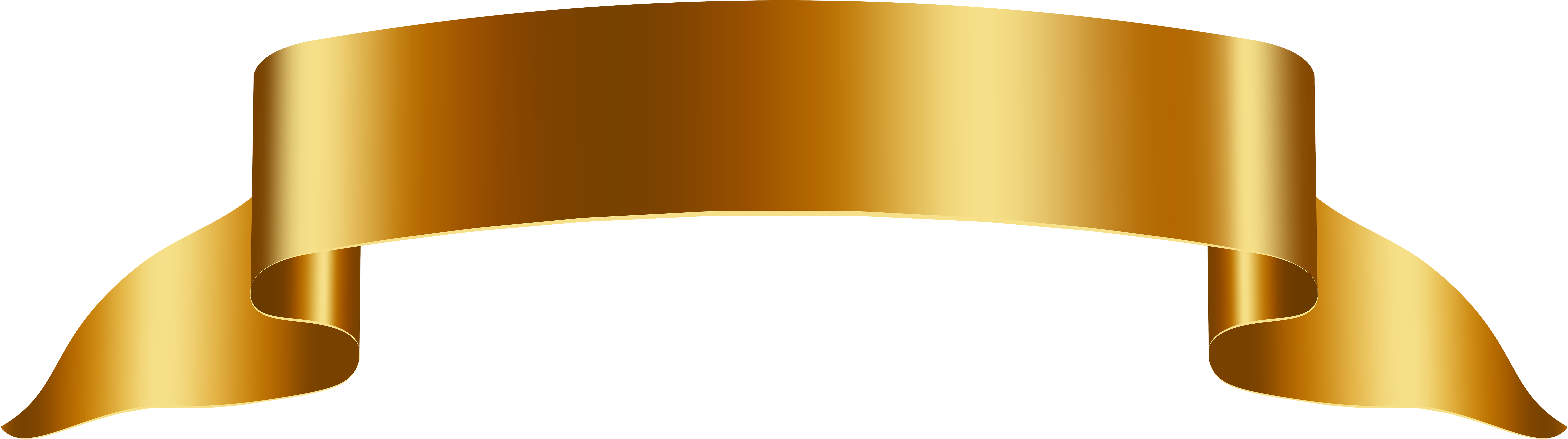 Gold Banner (8000x2419), Png Download