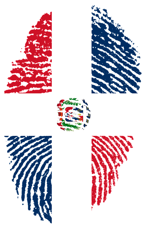 República Dominicana, Bandera, Huella Digital, País - Republic Day 2018 Trinidad (455x720), Png Download