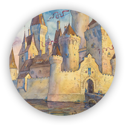 Water Color Fairy Tale (418x418), Png Download
