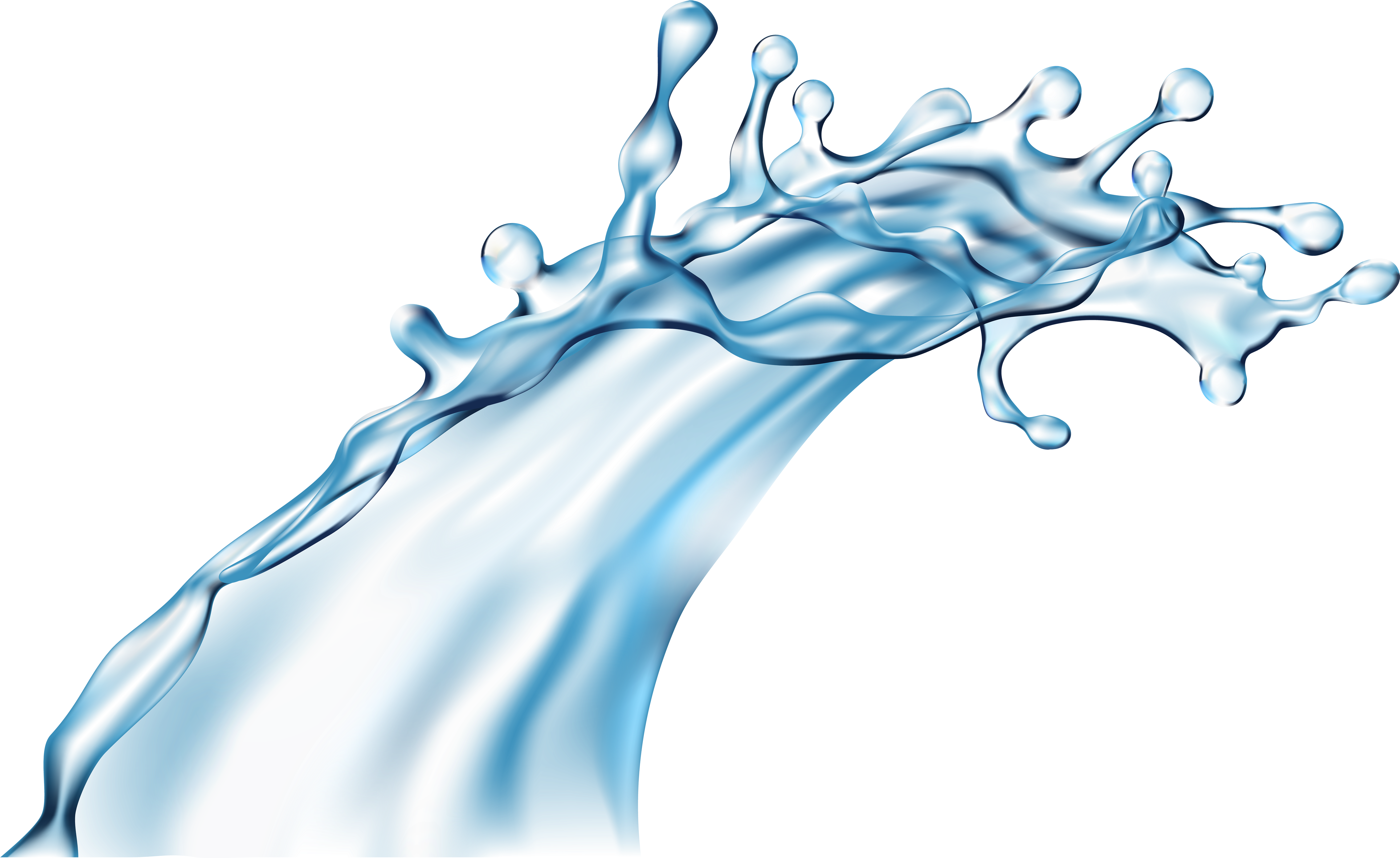 Water Png Clip Art Image (6000x3700), Png Download