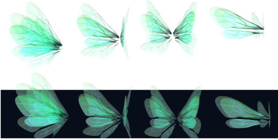 Banner Stock Glowing Wings Png By Mysticmorning On - Green Fairy Wings Png (900x473), Png Download
