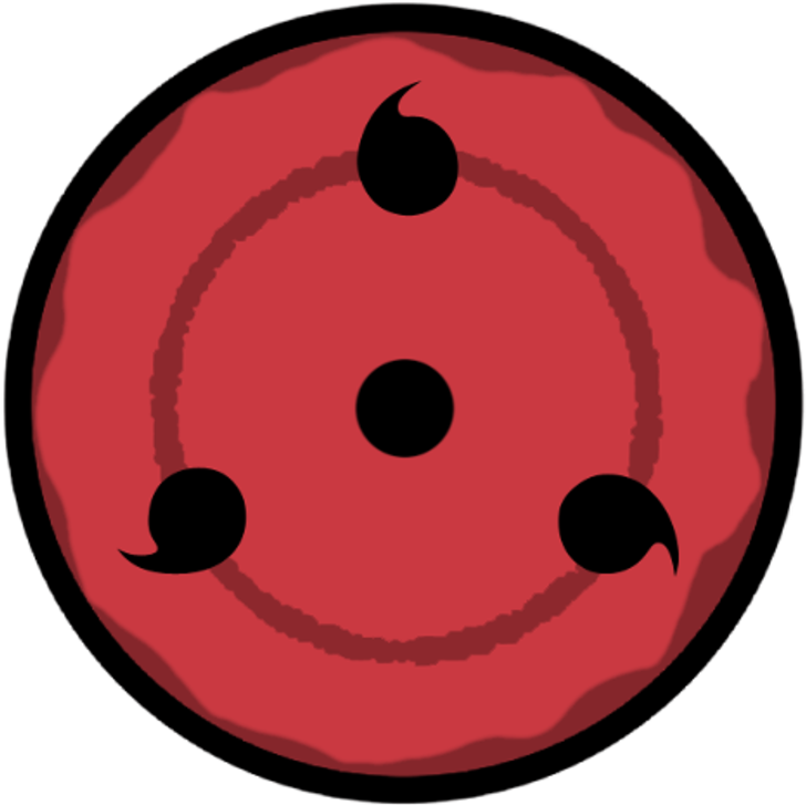 Tomoe Sharingan With Triple - Sharingan Triple Tomoe (600x600), Png Download