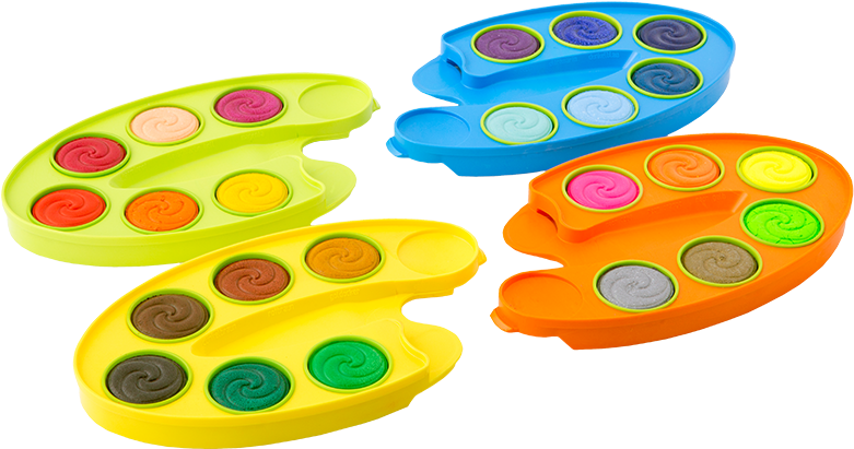Twintabs Watercolor Paint Box 24 Colors - Watercolor Painting (800x800), Png Download
