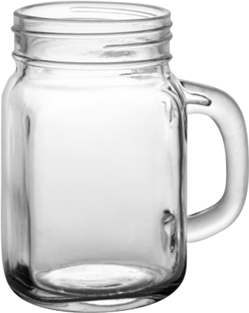 12 Oz Custom Barconic™ Mason Jar With Handle - Mason Jar With Handle (500x500), Png Download