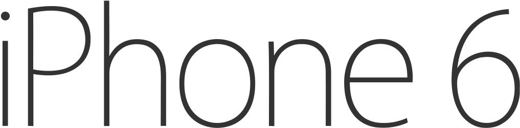 Iphone 6 Logo - Iphone 6 Logo Vector (1024x325), Png Download