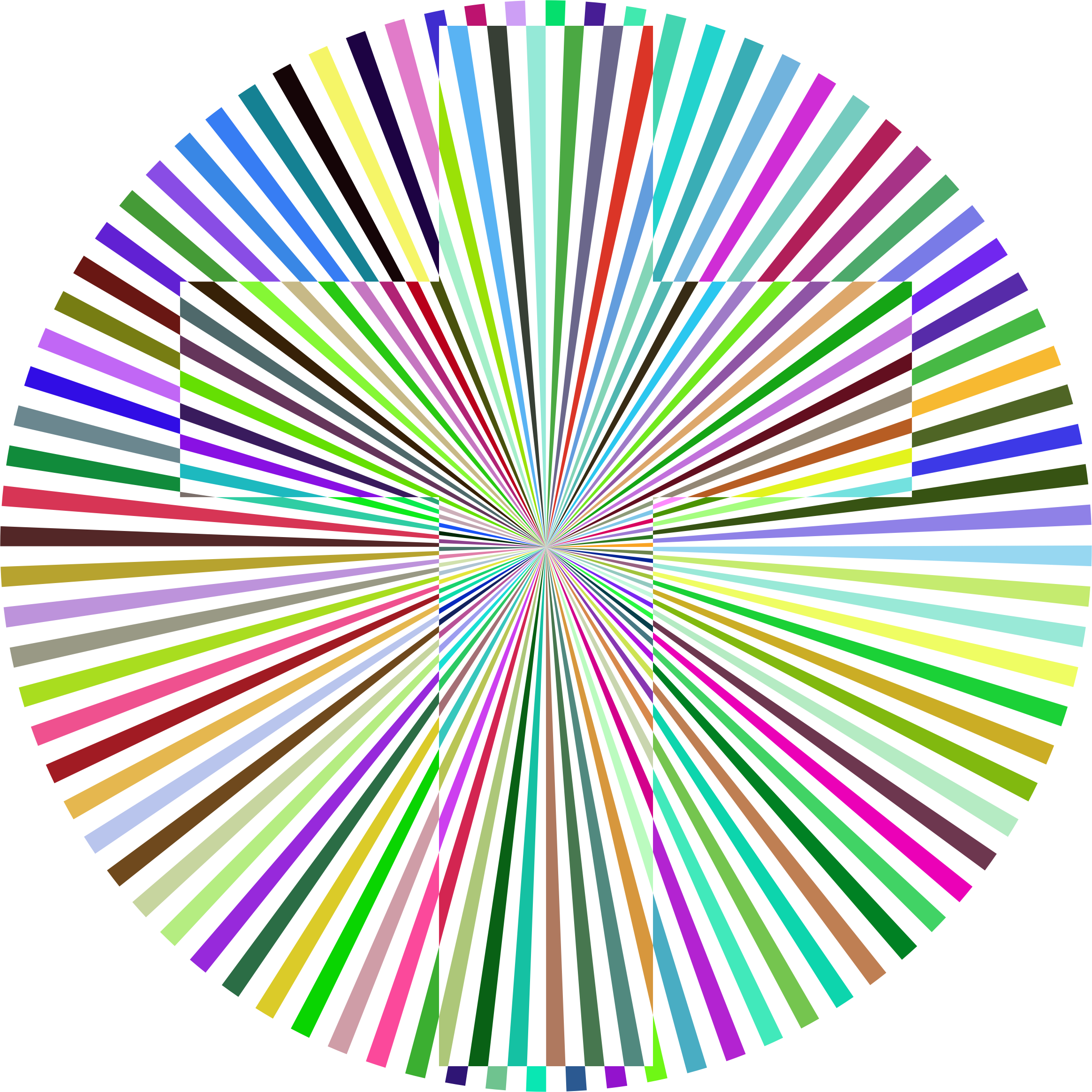 Prismatic Cross Sunburst Jpg Black And White - Op Art (2328x2328), Png Download