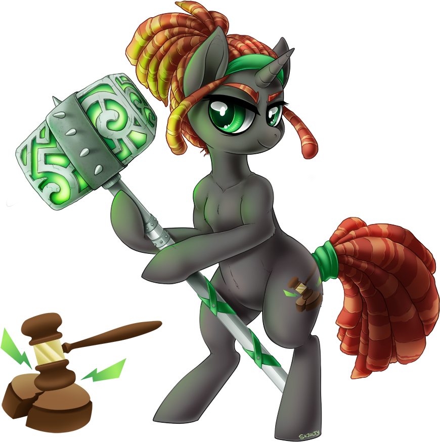 Skjolty, Bipedal, Hammer, Oc, Oc - Cartoon (1000x903), Png Download