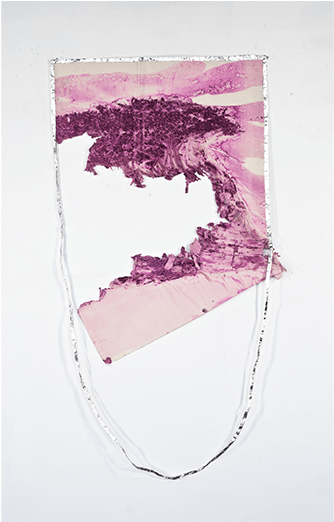 Flowers And Aluminum Foil On Paper 50″ X 30″ - Tears (777x521), Png Download