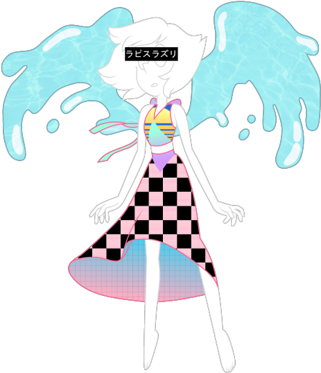 Lapis Vaporwave - Steven Universe Pilot Lapis (540x585), Png Download