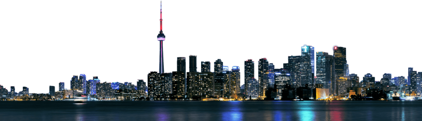 Free Png Toronto City Skyline Png Images Transparent - Toronto (850x244), Png Download