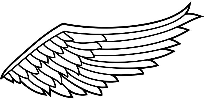 Wing Flight Angel Spiritual Flying Spiritu - Wing Clipart (680x340), Png Download