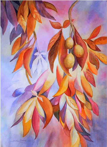 Fall's Glory - Floral Design (500x500), Png Download