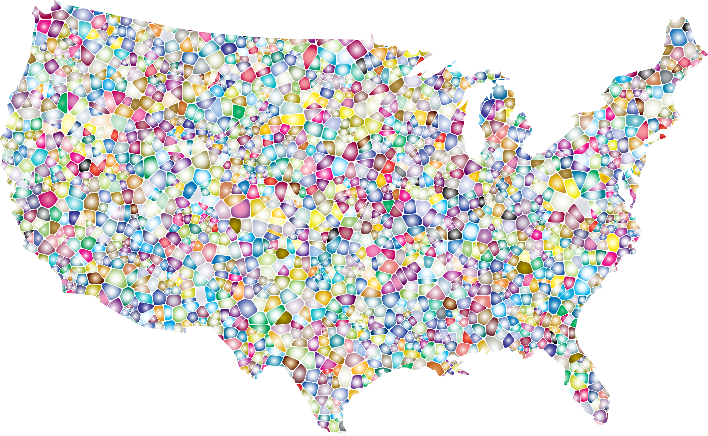 This Free Icons Png Design Of Sweet Tiled United States (2322x1430), Png Download