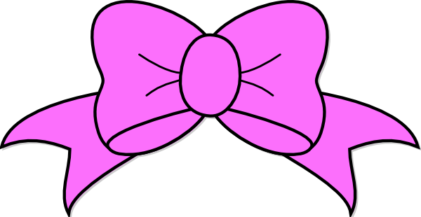 Small Hair Bow Clipart - Transparent Background Bow Clipart (600x310), Png Download