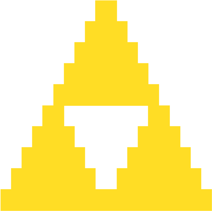 8 Bit Triforce Png Vector Free Library - Legend Of Zelda 8 Bit Triforce (894x894), Png Download