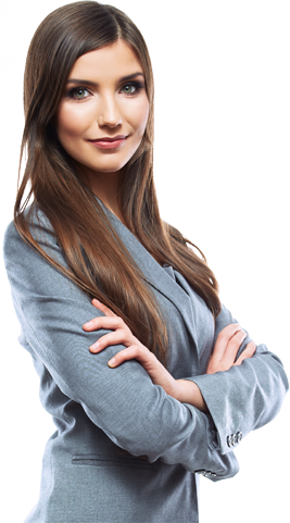 Broadland Solutions Business Woman - Promo Business Card Magnets Sample (267x481), Png Download