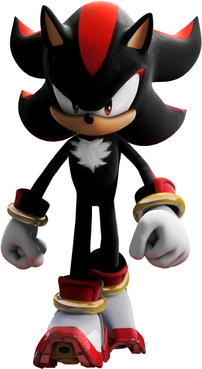 Shadow The Hedgehog, Sonic The Hedgehog, Silver The - Shadow The Hedgehog Gun (722x1285), Png Download