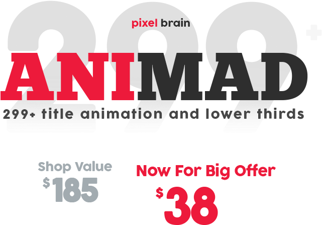 299 Titles And Lower Thirds - Block Lettering (1000x513), Png Download