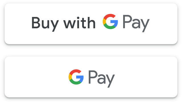 White Google Pay Payment Buttons - Payment (640x364), Png Download