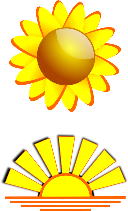 Original Png Clip Art File Sun & Sunset Svg Images (366x599), Png Download