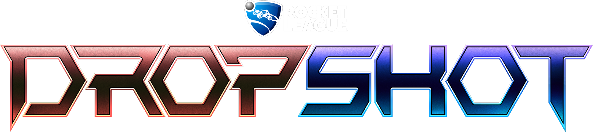 Dropshot Logo - Rocket League (2000x445), Png Download