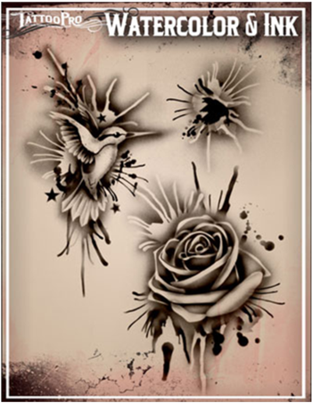 Tattoo Pro Airbrush Stencils (480x480), Png Download