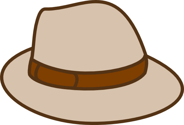 Beige Hat Clip Art At Clker Com Vector Online Royalty - Hat Png Clip Art (600x409), Png Download