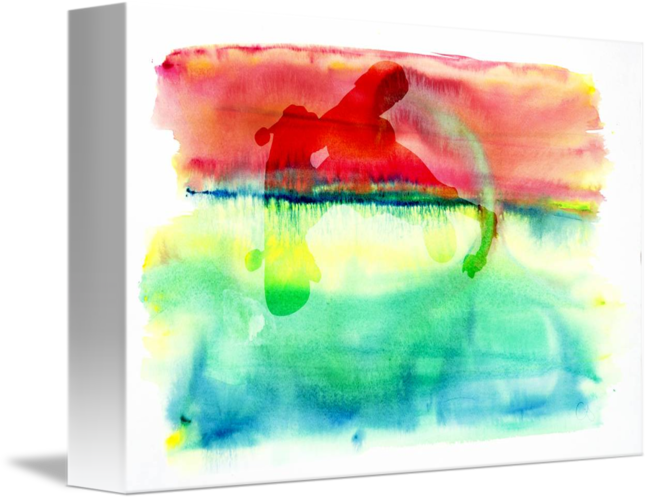 Tony Hawk By Chris Gallow - Watercolor Paint (650x500), Png Download