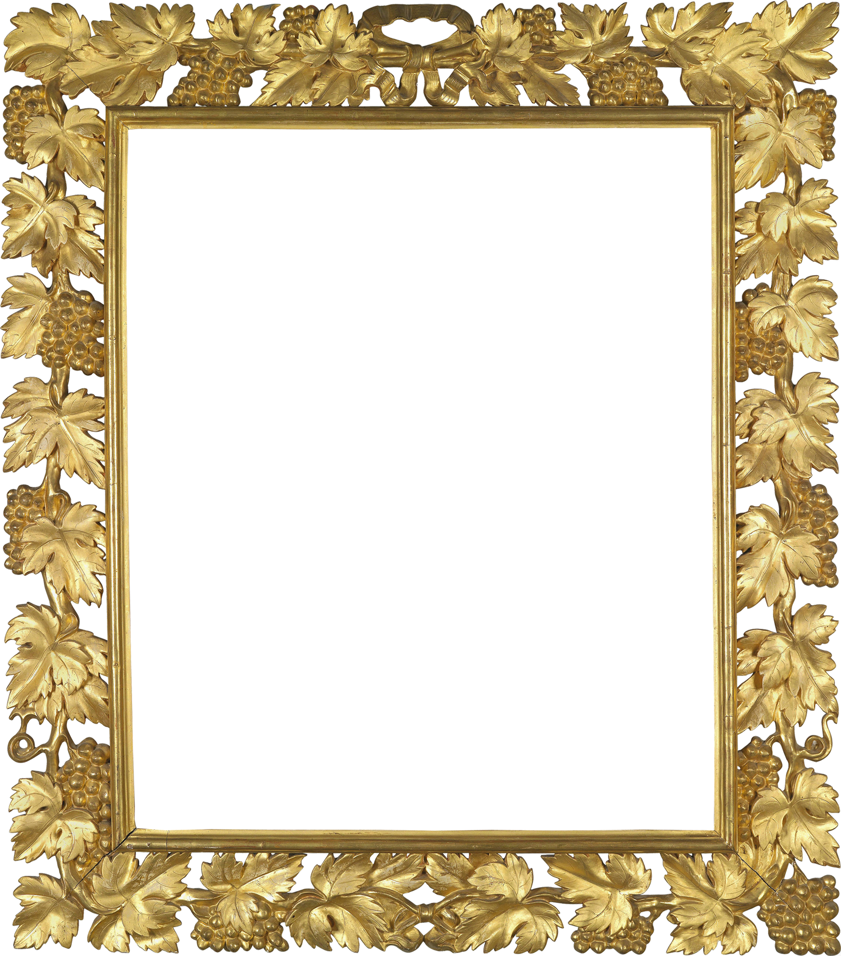 Gold Picture Frames Png (1700x1933), Png Download
