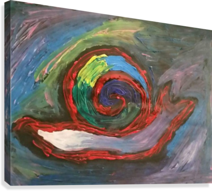 Snail Jason Martinez Canvas Print - Drawing (429x386), Png Download