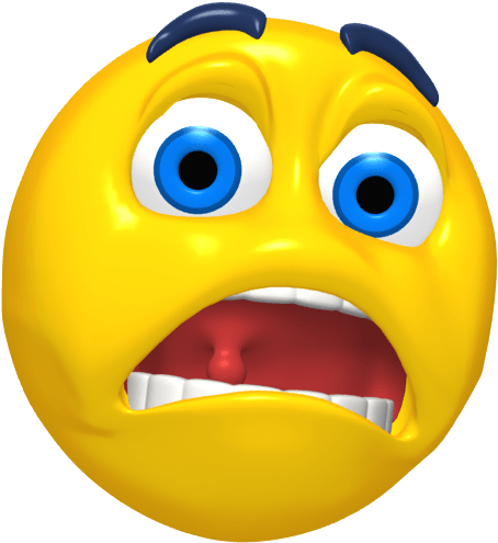 Icons Logos Emojis - Scared Emoji (520x520), Png Download