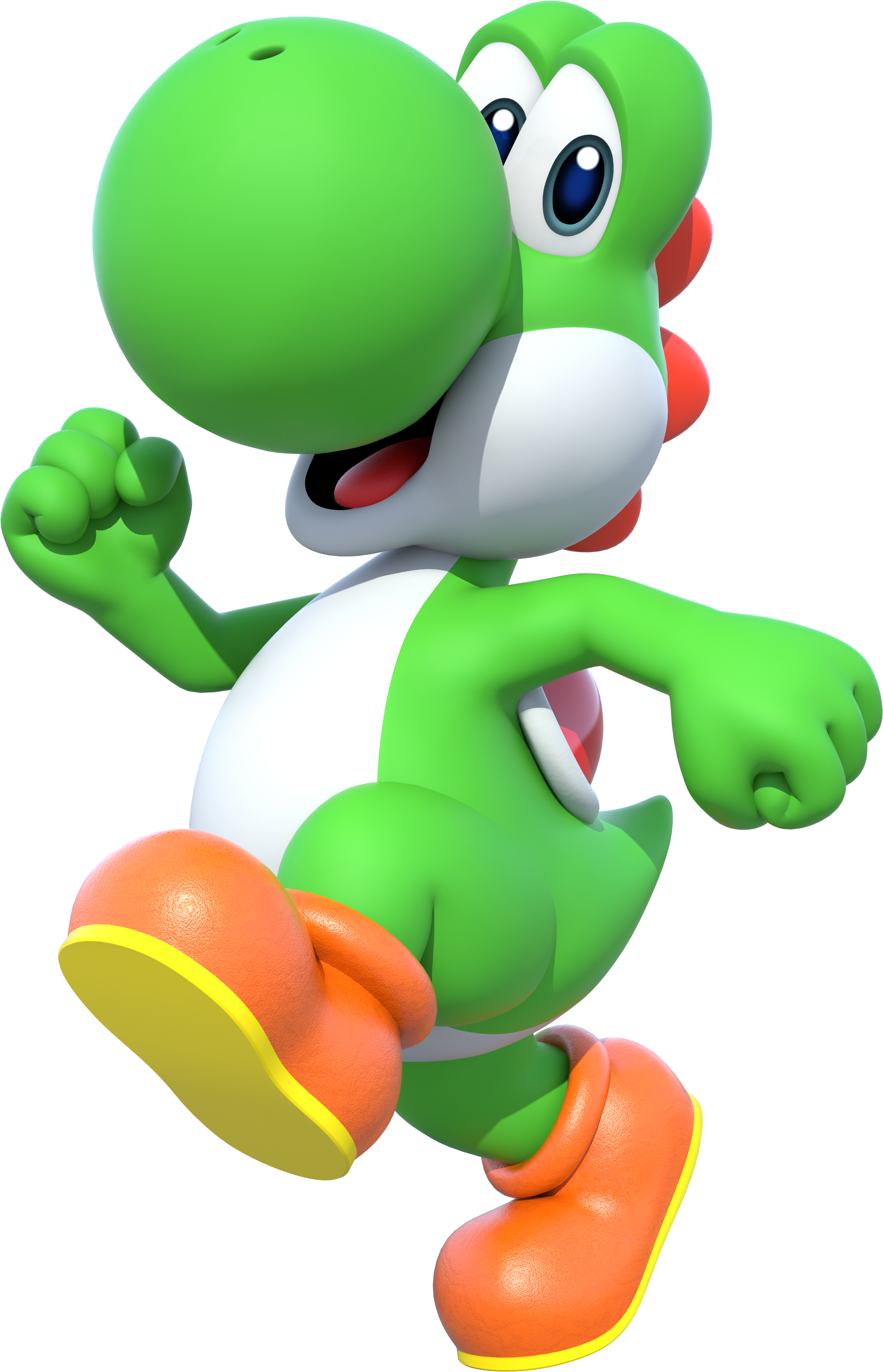 Yoshi Vector Transparent Background Image Free Stock - Yoshi Super Mario Run (2400x3672), Png Download