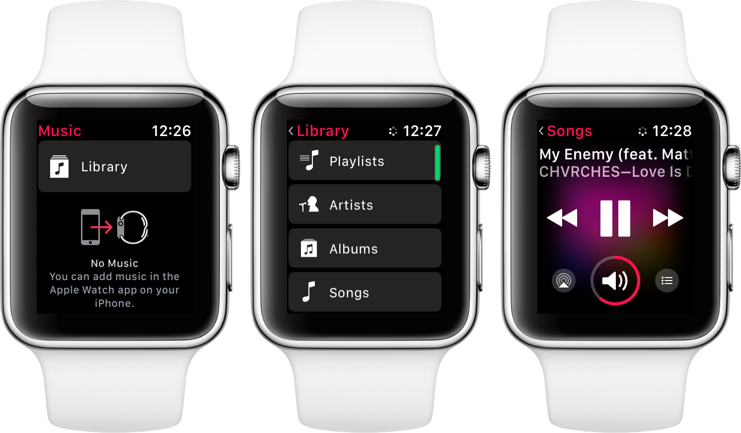 How To Stream Apple Music On Apple Watch Series 3 Without - Lock Apple Watch Series 3 (1492x872), Png Download