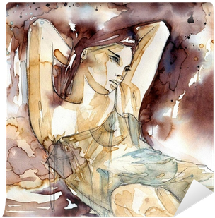 Obraz Na Płótnie Kobieta (400x400), Png Download