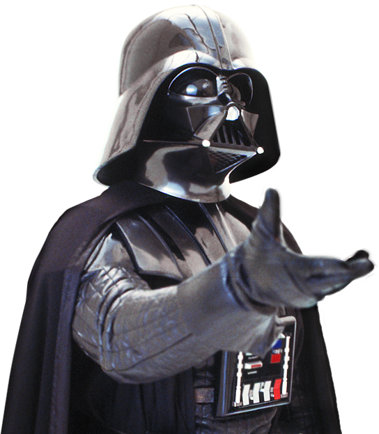 Darth Vader Reaching Out - Darth Vader Png (544x623), Png Download