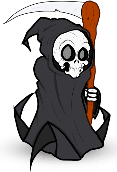 Halloween Grim Reaper Png Clipart - Halloween Grim Reaper Png (375x600), Png Download