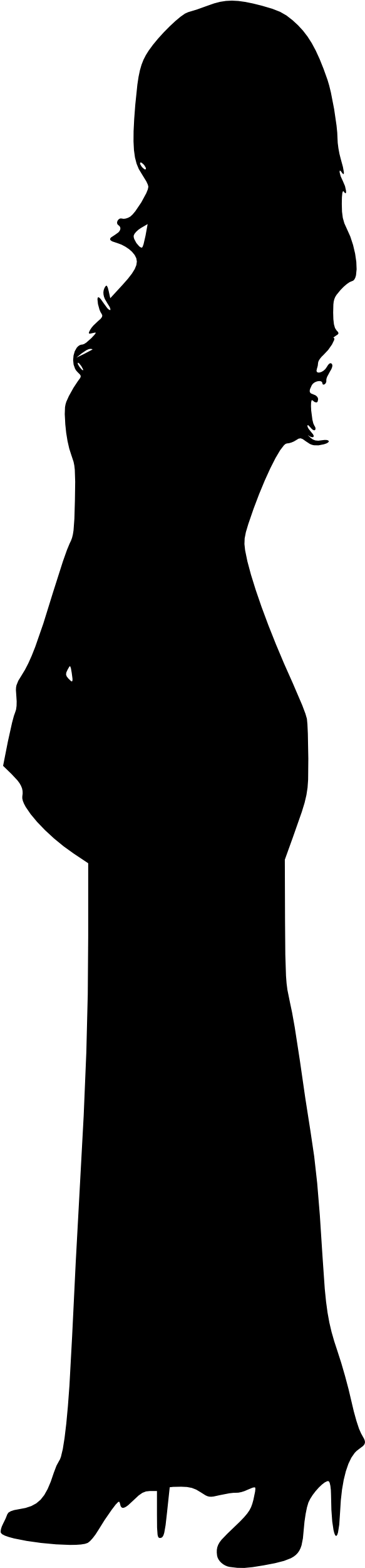 Free Png Woman Silhouette Png Images Transparent - Woman Silhouette Transparent Background (480x1376), Png Download