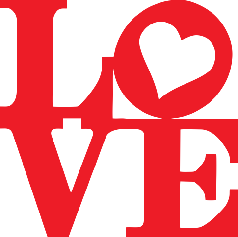 Adesivo Decorativo I Love - Hard Edge Pop Art (485x484), Png Download