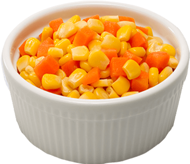 Carrots Png Bowl - Corn And Carrots Side Dish (600x600), Png Download