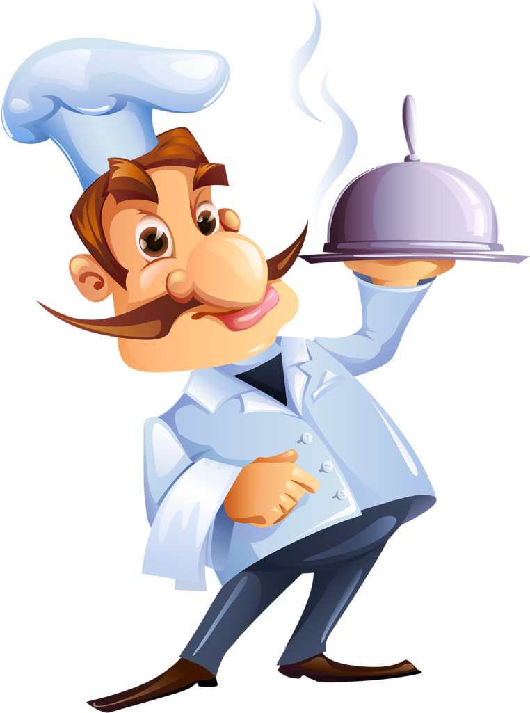 Cozinheiros Cooking Clipart, Kiss The Cook, Illustration - Столовая Png (772x1024), Png Download