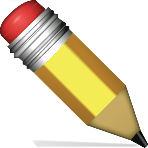 Download Icon Pinterest - Pencil Emoji Png (480x480), Png Download