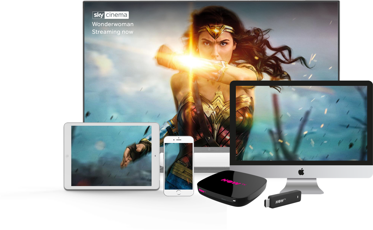 Now Tv Device Ui Image - Wonder Woman (1416x826), Png Download